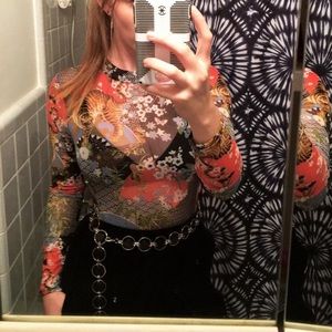 Tiger Sheer Bodysuit